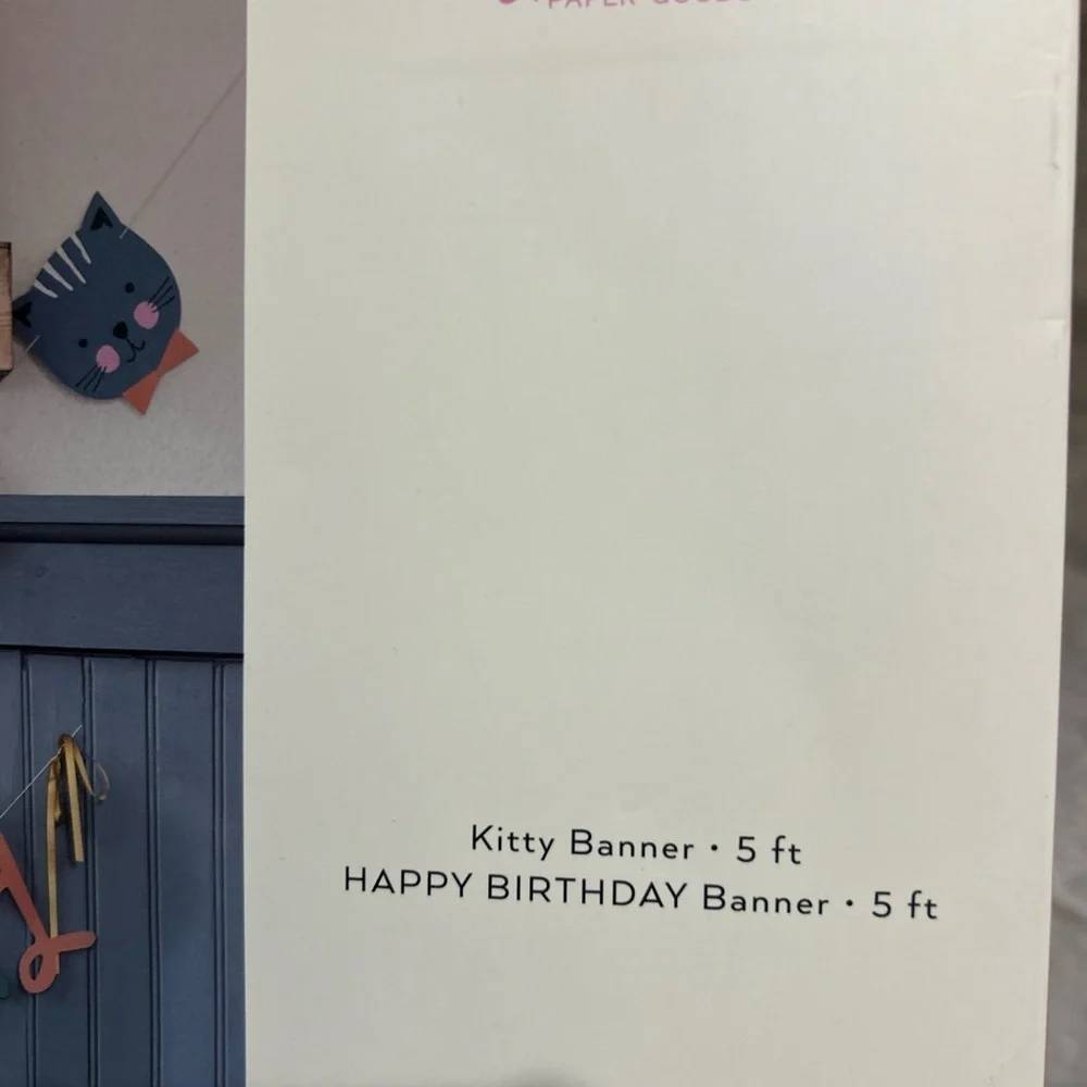 Happy Birthday Cat Banner 2 total